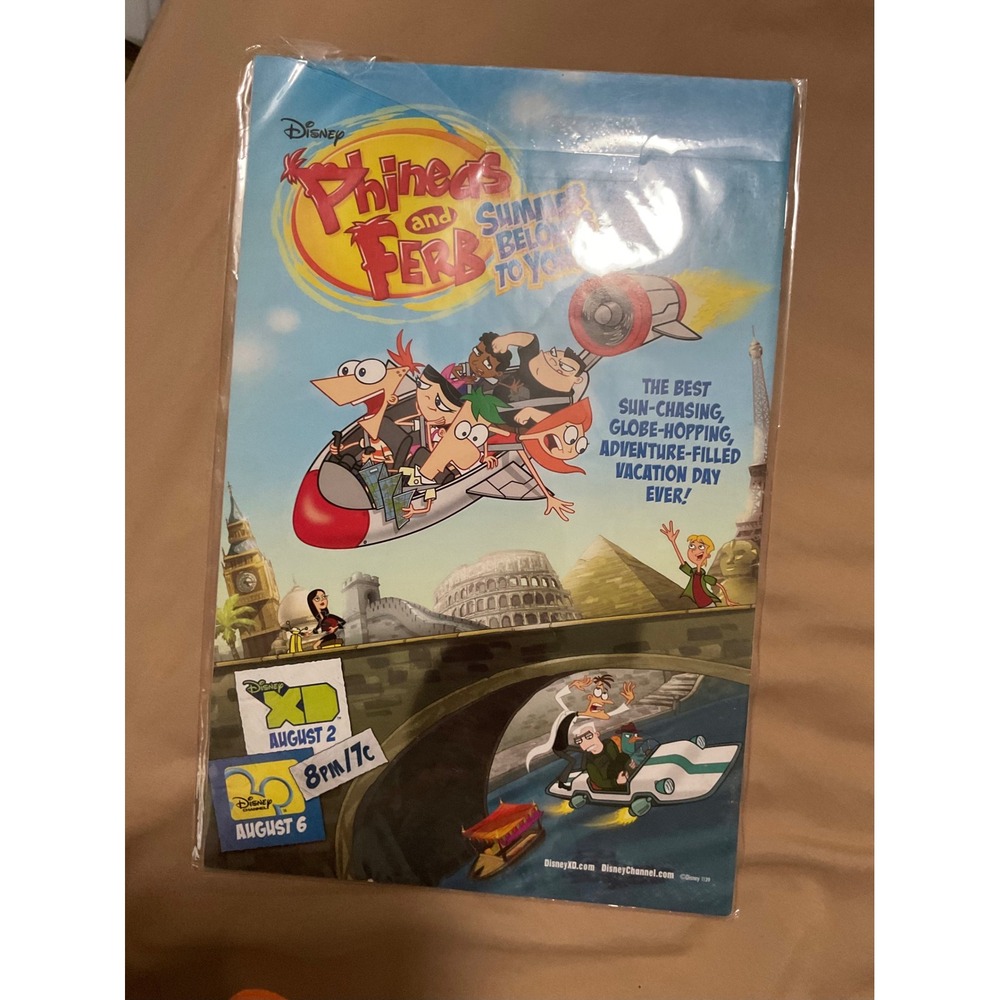 Disney Phineas and Ferb Summer Belongs To You Promo Flyer Comic Excellent Multi